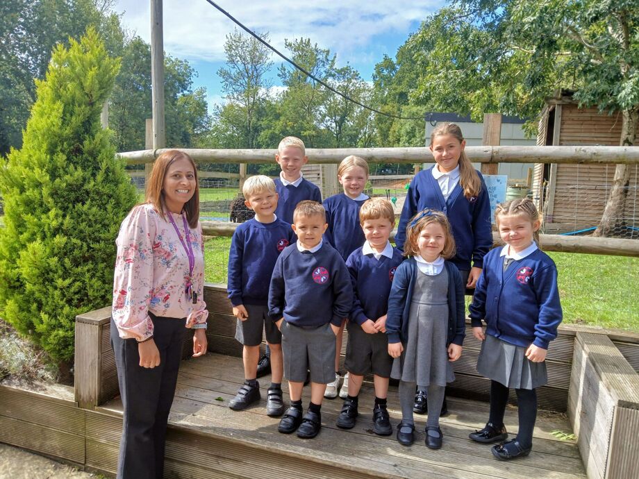 Miss Tiwana with Year groups Sept 2025